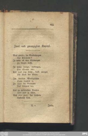Zwei und zwanzigstes Kapitel.