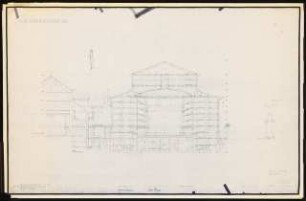 Nationaltheater, München: Querschnitt C-C Zuschauerhaus 1:100