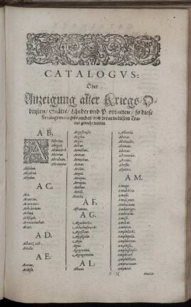 Catalogus