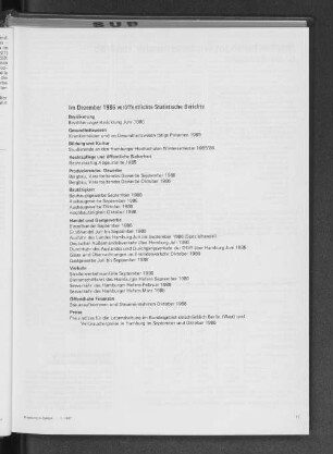 Im Dezember 1986 veröffentlichte Statistische Berichte