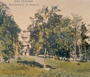 Kurpark, im Hintergrund Aussichtsturm