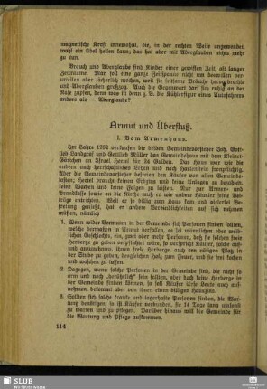 Armut und Überfluß