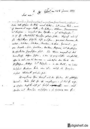 2: Brief von Wilhelm Heinse an Johann Wilhelm Ludwig Gleim