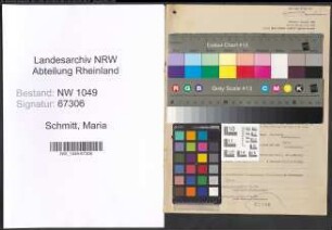 Entnazifizierung Maria Schmitt , geb. 03.11.1903 (Lehrerin)