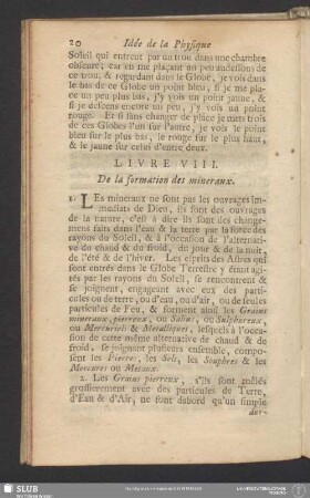 Livre VIII. De la formation des mineraux