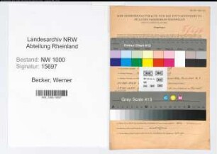 Entnazifizierung Werner Becker, geb. 12.02.1913 (Kaufm.Angest.)