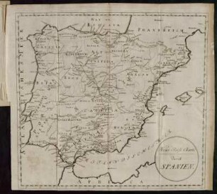 Neue Reise Charte durch Spanien.