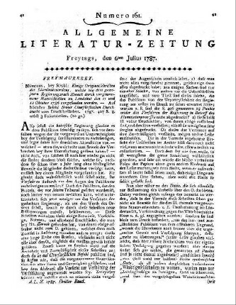 Einige Originalschriften des Illuminatenordens. Welche bey dem gewesenen Regierungsrath Zwack durch vorgenommene Hausvisitation zu Landshut den 11. und 12. Octob. 1786 vorgefunden worden. Auf höchsten Befehl Seiner Churfürstlichen Durchleucht zum Druck befördert. München: Strobel 1787