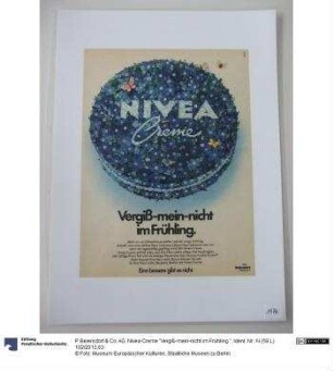 Nivea-Creme "Vergiß-mein-nicht im Frühling."