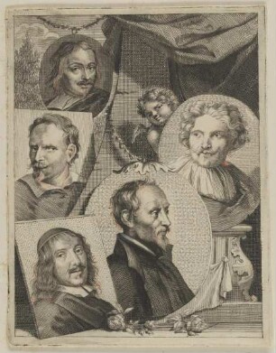 Fünf Brustbilder