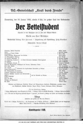 Der Bettelstudent