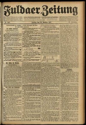 Ausgabe vom Freitag, den 19. Oktober 1917.