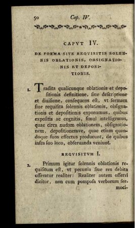 Caput IV. De Forma Sive Requisitis Solennis Oblationis, Obsignationis Et Depositionis.