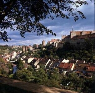 Bautzen : Bautzen. Lausitz. Spreetal zwischen Protschenberg und Schloss (Ortenburg)