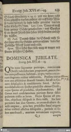 Dominica Jubilate. Evang. Joh. XVI. 16-23