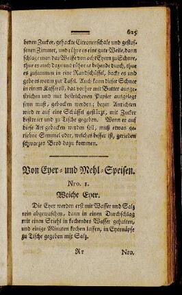 Von Eyer- und Mehl-Speisen.