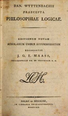 Praecepta Philosophiae Logicae