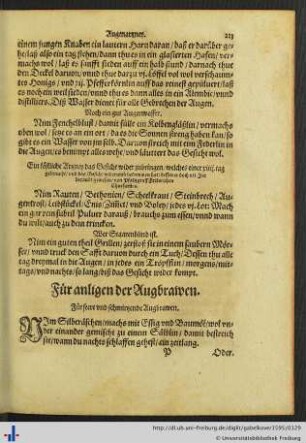 Für anligen der Augenbrawen.