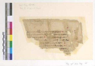 [Lectionary] : Fragm. copt. Pischoi Lect. Frag. 18