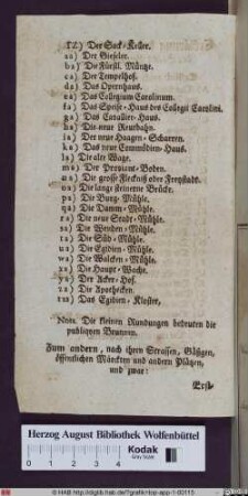 Erklärung des Grund-Risses der Stadt Braunschweig