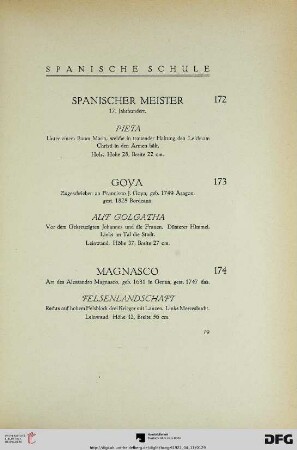 Spanische Schule (Nr. 172-178)