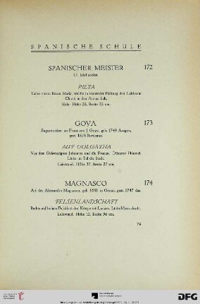 Spanische Schule (Nr. 172-178)