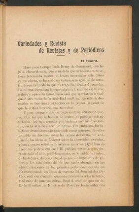 El Teatro.