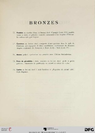 Bronzes (Nr. 56-60)