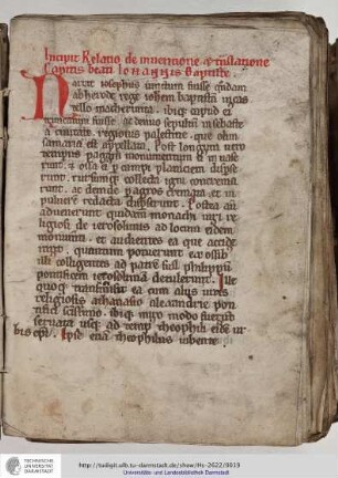 Translatio capitis S. Johannis Baptistae Angeriacum