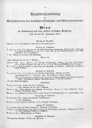 Hauptversammlung des Gesamtvereins der deutschen Geschichts- und Altertumsvereine