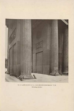 K. G. Langhans d. Ä., Das Brandenburger Tor