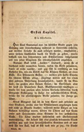 Villette : Von Currer Bell. In drei Theilen. Aus dem Englischen übersetzt von A. Diezmann, 3