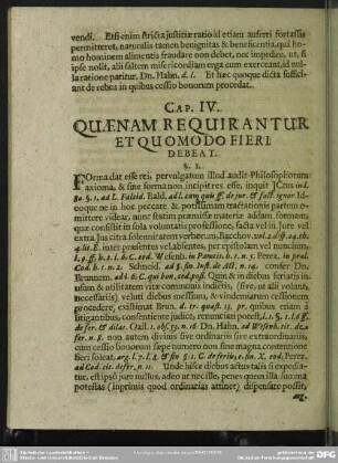 Cap. IV. Quaenam Requirantur Et Quomodo Fieri Debeat