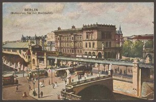 Ansichtskarte „Hallesches Tor mit Hochbahn“