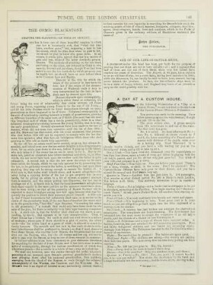 The comic Blackstone; A day at a custom house