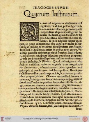 Quartum Institutum