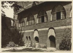 Ostpreußen. Allenstein. Ansicht des Innenhofes der von 1353 bis 1360 errichten Ordensburg Allenstein