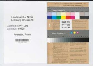 Entnazifizierung Franz Foerster, geb. 25.09.1902 (Krankenkassenangest.)