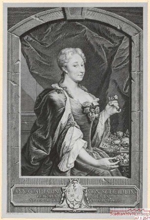 Anna Catharina von Scheidlin, geborene Preu; gest. 1750