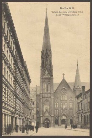 Ansichtskarte Tabor-Kirche, Görlitzer Ufer Ecke Wrangelstraße