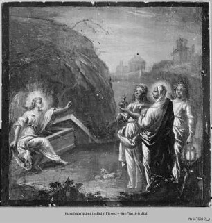 Weltgericht und Christus-Zyklus : Drei Marien am Grab Christi