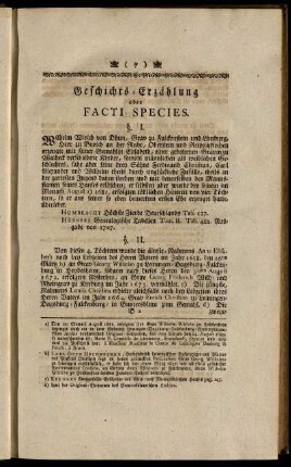 Geschichts-Erzählung oder Facti Species