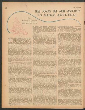 Tres joyas del arte asiático en manos argentinas
