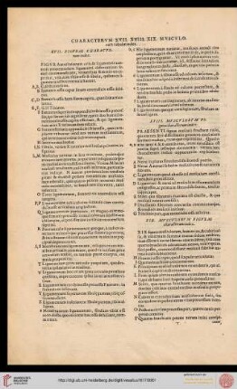 XIX. musculorum figurae characterum index