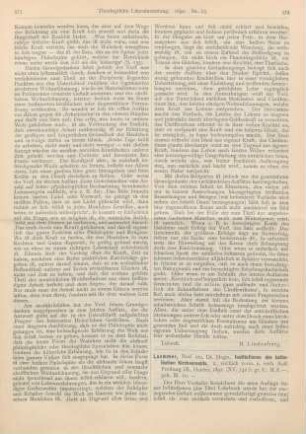 574-575 [Rezension] Laemmer, Hugo, Institutionen des katholischen Kirchenrechts. 2., vielfach verm. u. verb. Aufl