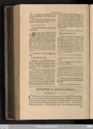 Dominica Sexagesimae, Evangelium, Luc. 8. 4. ad 16.