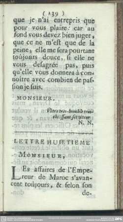 Lettre Huietieme [Huitieme]