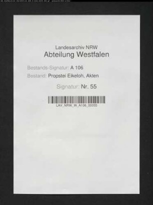 Ausgaben-Rechnung des Propstes Kerpen.