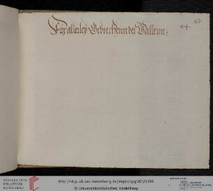 >Fur allerleÿ Gebrechenn der Gallenn< (nur Überschrift)