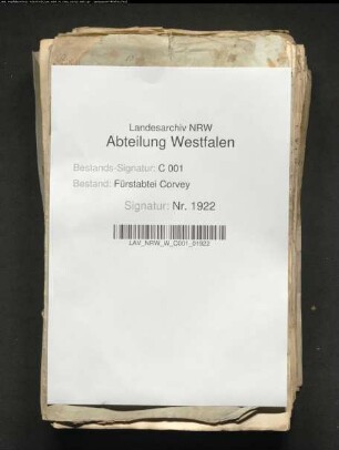 Grenz-, Besitz-, Jurisdiktions- und Jagdstreitigkeiten der von Mansberg zu Lütmarsen mit Kloster Corvey und Brenkhausen